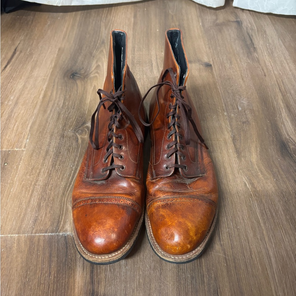 Stacy Adam’s Men's Brown Leather Boots Size 10.5